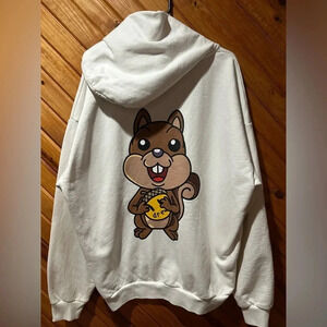 DREW HOUSE The House of Drew Authentic Squirrel Hooded Jacket Coat White MED